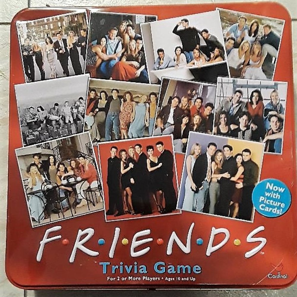 FRIENDS TV Show Trivia Board Game - Red Tin